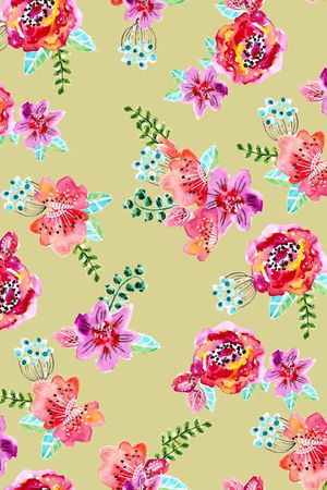 花卉印花华亿平台图片