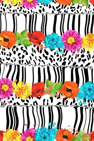 斑马纹印花华亿平台图片