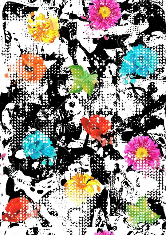 笔触印花华亿平台图片