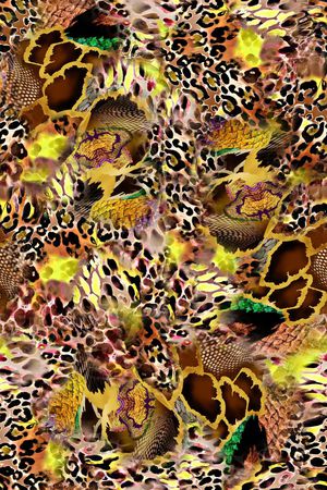 豹纹印花华亿平台图片