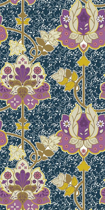 425585-莫里斯传统女装家纺通用数码印花