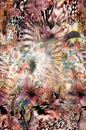 丛林混搭印花华亿平台图片