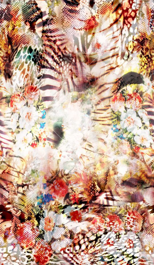 丛林混搭印花华亿平台图片