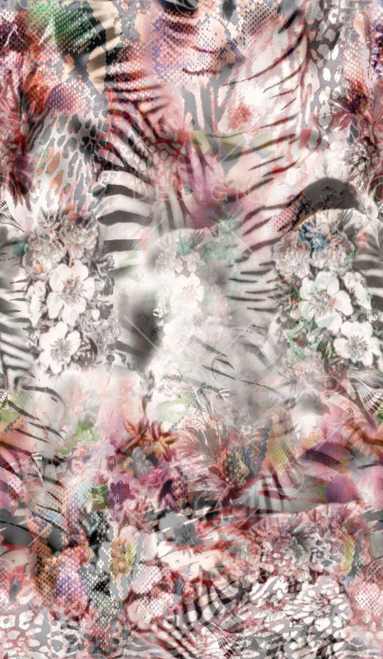 丛林混搭印花华亿平台图片