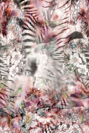 丛林混搭印花华亿平台图片