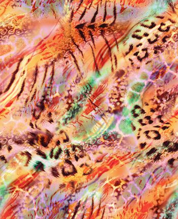 425600-动物皮毛纹 丛林混搭