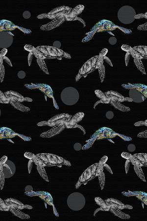 乌龟印花华亿平台图片