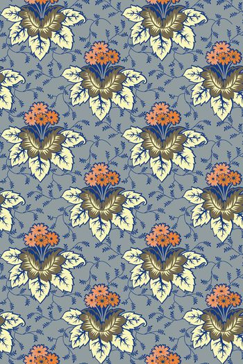 425616-莫里斯传统女装家纺通用数码印花