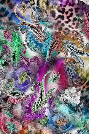 复古印花华亿平台图片