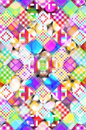 几何印花华亿平台图片