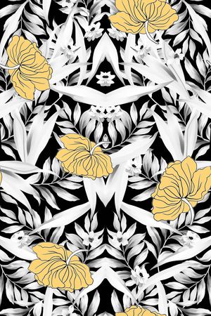 抽象印花华亿平台图片