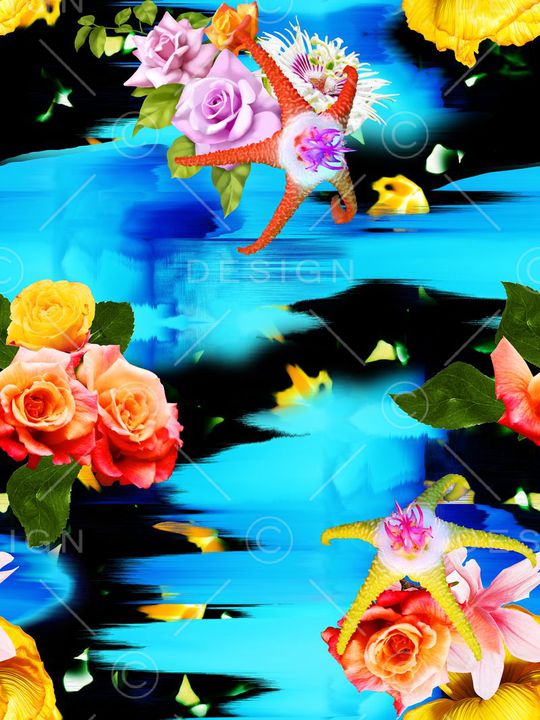 抽象印花华亿平台图片