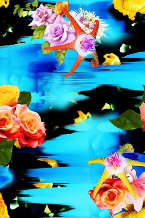 抽象印花华亿平台图片