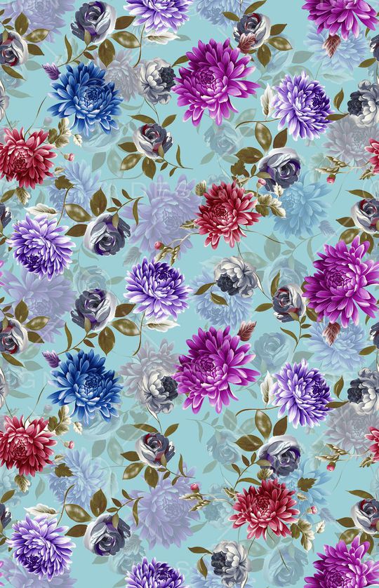 时尚绚丽印花华亿平台图片