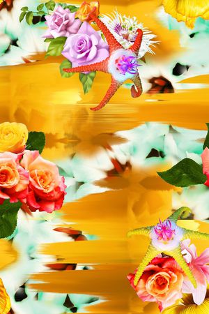 花鸟印花华亿平台图片