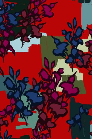 复古印花华亿平台图片