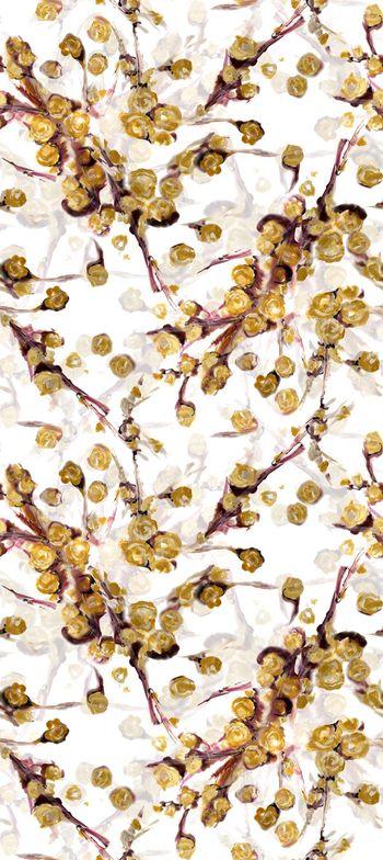 425891-抽象手绘时尚花卉数码印花