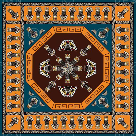 抽象印花华亿平台图片