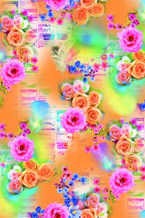 春夏女装印花华亿平台图片