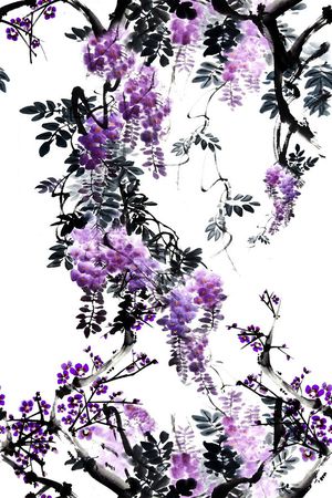 梅花印花华亿平台图片