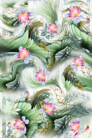 抽象印花华亿平台图片