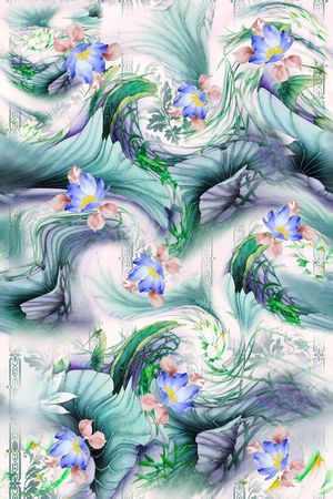 抽象印花华亿平台图片