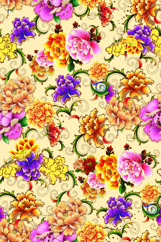 中国风印花华亿平台图片