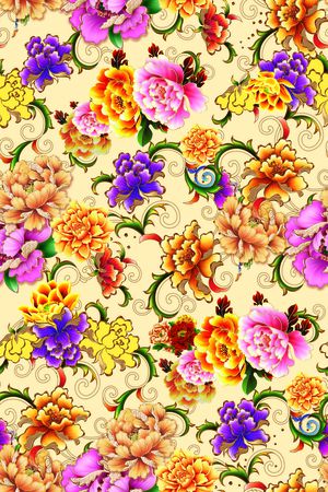 中国风印花华亿平台图片