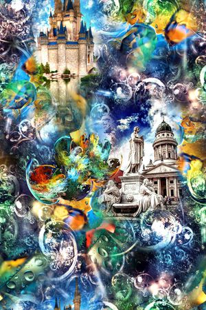 抽象印花华亿平台图片