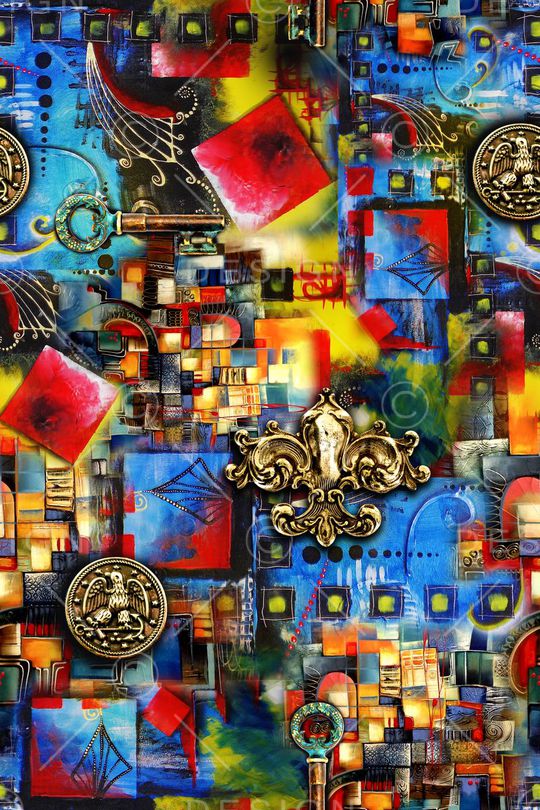 手绘印花华亿平台图片