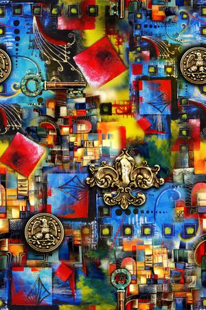 手绘印花华亿平台图片