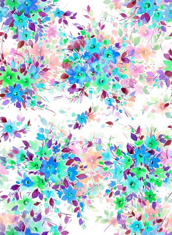 426150-简约手绘小碎花数码印花