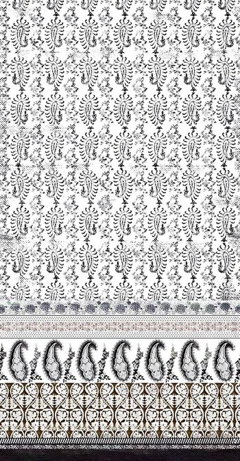 单边民族腰果佩斯利印花华亿平台图片