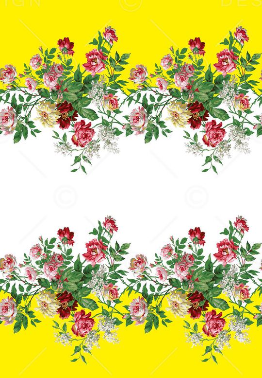 手绘花印花华亿平台图片