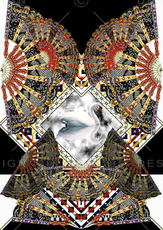 扇子印花华亿平台图片