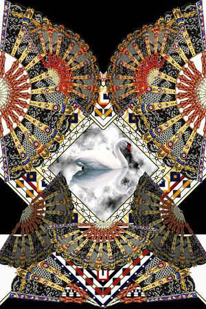 扇子印花华亿平台图片