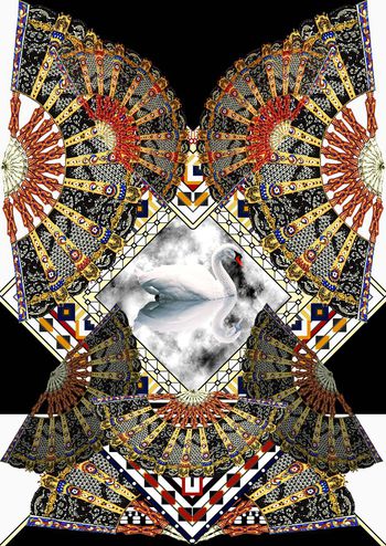 扇子印花华亿平台图片