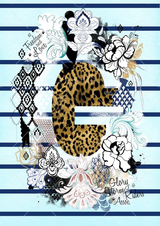 几何条纹印花华亿平台图片