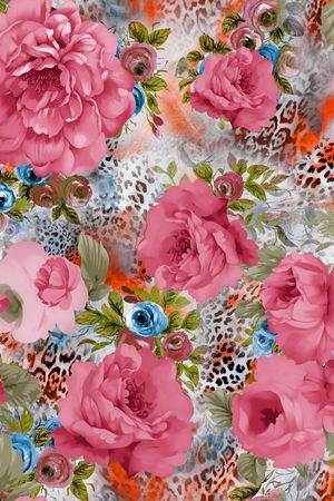 豹纹印花华亿平台图片