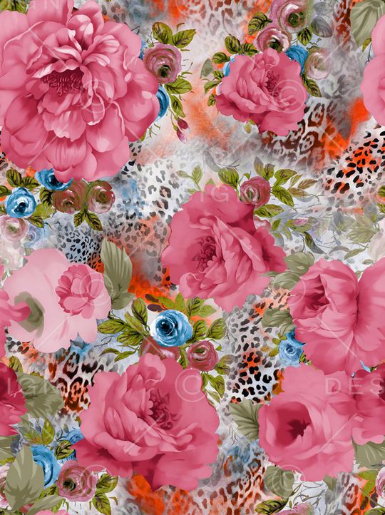 豹纹印花华亿平台图片