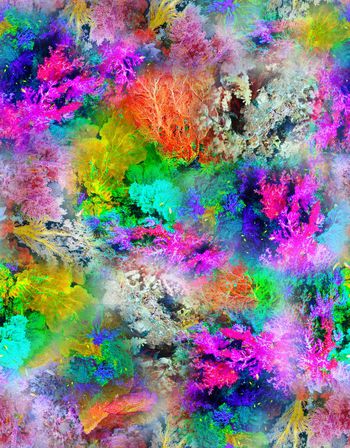 珊瑚印花华亿平台图片