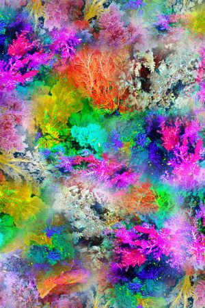 珊瑚印花华亿平台图片