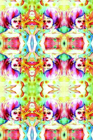 手绘印花华亿平台图片