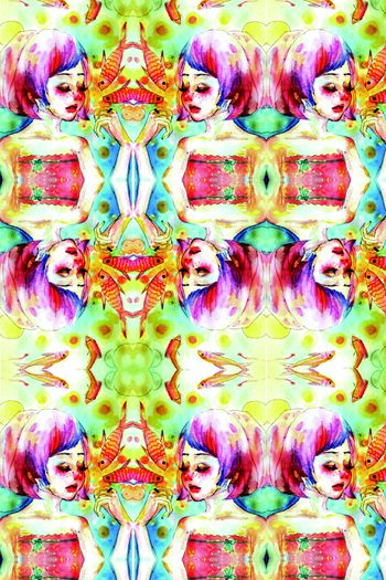 手绘印花华亿平台图片