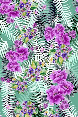 复古时尚连夏日印花印花华亿平台图片