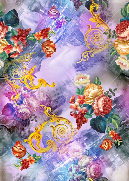 欧式印花华亿平台图片