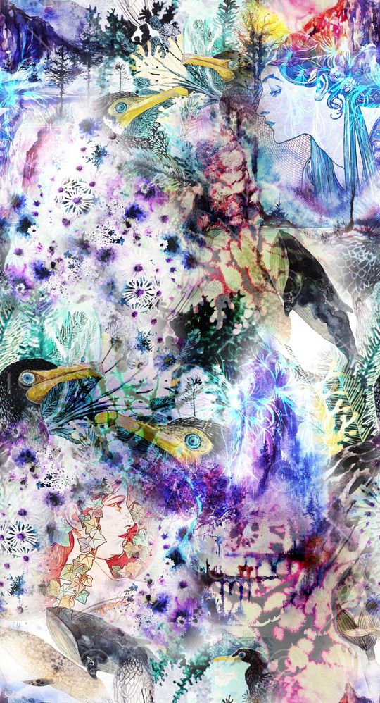 抽象印花华亿平台图片