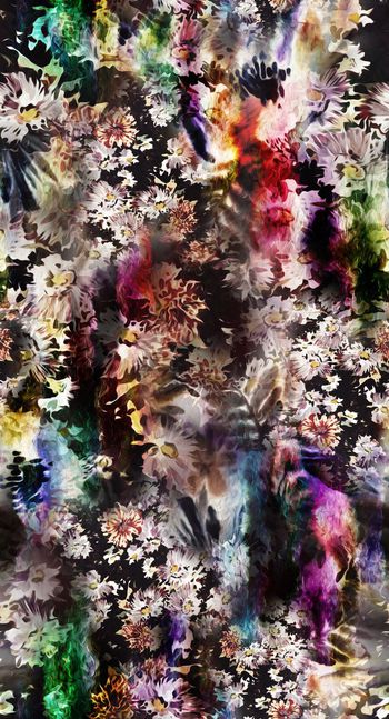 426427-暗色 动感抽象色彩 油画小碎花 服