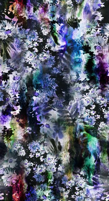 426428-暗色 动感抽象色彩 油画小碎花 服