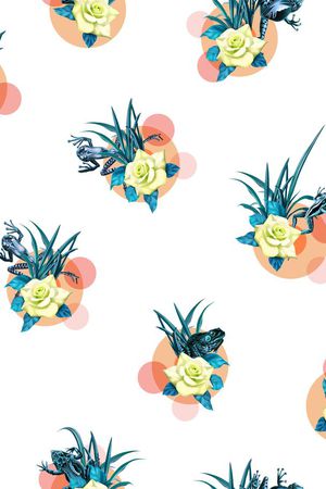 抽象花印花华亿平台图片